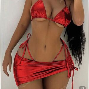 SHEIN Red Bikini Set